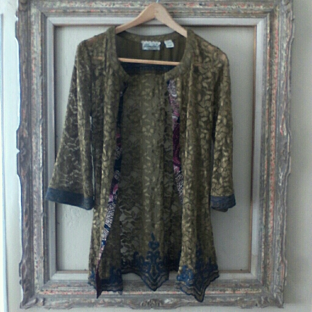 Buckle Gimmick brand Lace Boho Kimono